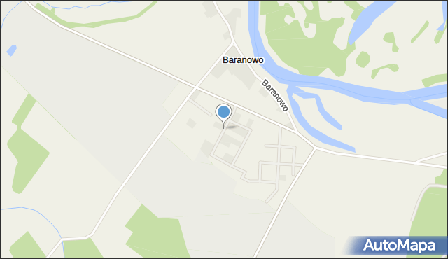 Baranowo gmina Mosina, Kasztanowa, mapa Baranowo gmina Mosina