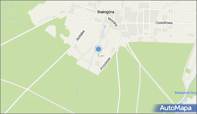 Białogóra, Kaszubska, mapa Białogóra