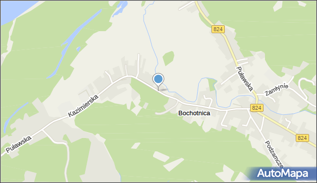 Bochotnica, Kazimierska, mapa Bochotnica