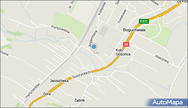 Boguchwała powiat rzeszowski, Kasztanowa, mapa Boguchwała powiat rzeszowski