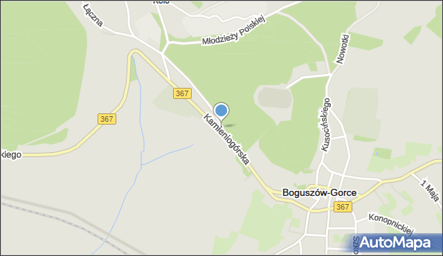 Boguszów-Gorce, Kamieniogórska, mapa Boguszów-Gorce