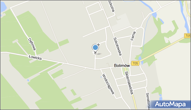 Bolimów, Kajaka Michała, mapa Bolimów