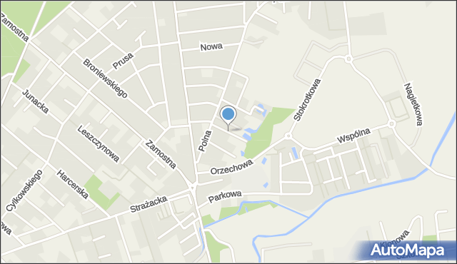 Bolszewo, Kasztanowa, mapa Bolszewo