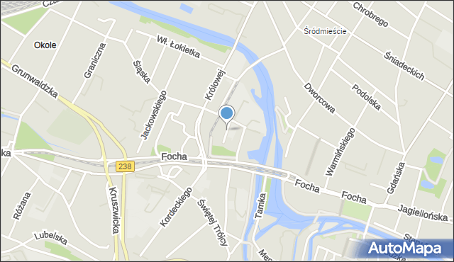 Bydgoszcz, Kącik, mapa Bydgoszczy