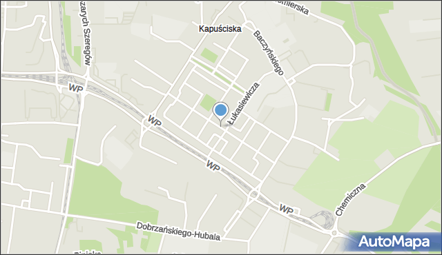 Bydgoszcz, Kapuściska, mapa Bydgoszczy
