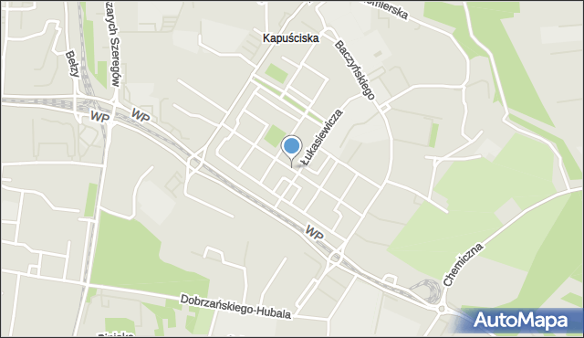 Bydgoszcz, Kapuściska, mapa Bydgoszczy