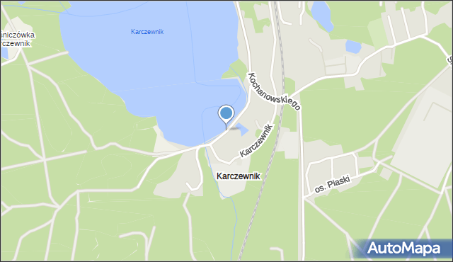 Chodzież, Karczewnik, mapa Chodzież