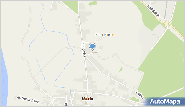 Chorula, Kamienna, mapa Chorula