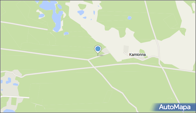 Czarna Woda powiat starogardzki, Kamionna, mapa Czarna Woda powiat starogardzki