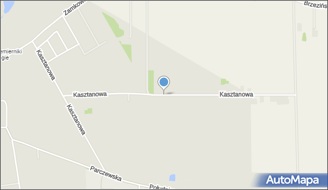 Czemierniki, Kasztanowa, mapa Czemierniki