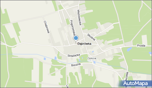 Dąbrówka gmina Celestynów, Karczewska, mapa Dąbrówka gmina Celestynów