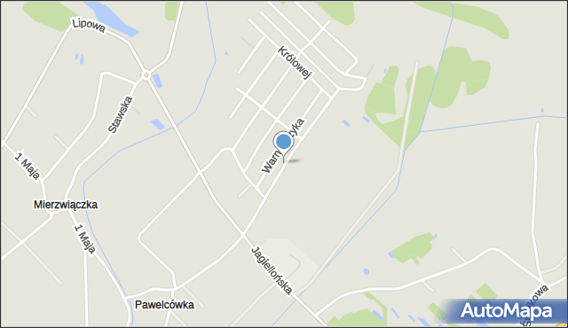 Dęblin, Kazimierza Jagiellończyka, mapa Dęblin