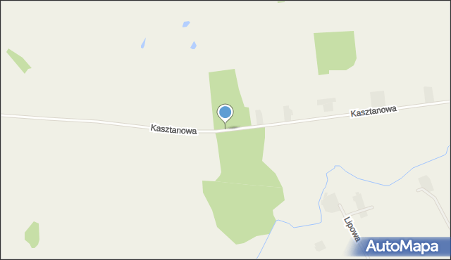 Dębowo gmina Sadki, Kasztanowa, mapa Dębowo gmina Sadki