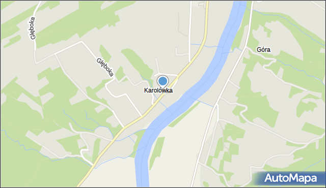 Dynów, Karolówka, mapa Dynów