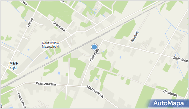 Franciszków gmina Wiskitki, Kalinowa, mapa Franciszków gmina Wiskitki