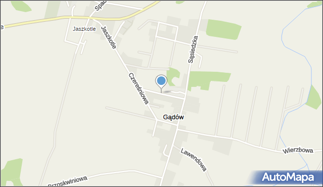 Gądów, Kalinowa, mapa Gądów