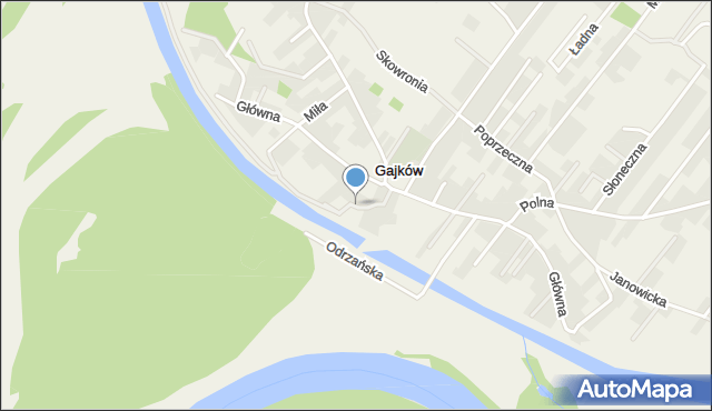 Gajków, Kanałowa, mapa Gajków