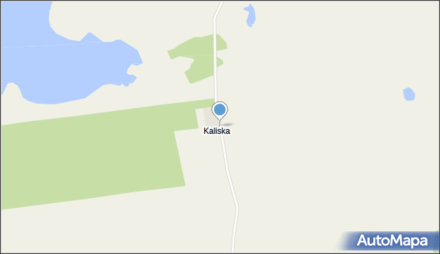 Godków gmina Chojna, Kaliska, mapa Godków gmina Chojna