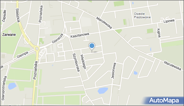 Inowrocław, Kazimierza Sprawiedliwego, mapa Inowrocławia