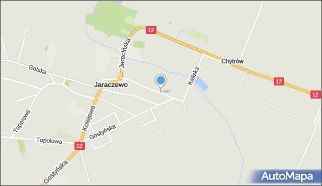 Jaraczewo powiat jarociński, Kaliska, mapa Jaraczewo powiat jarociński