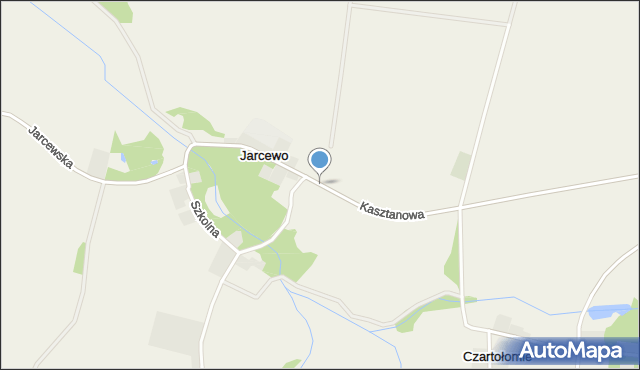 Jarcewo, Kasztanowa, mapa Jarcewo