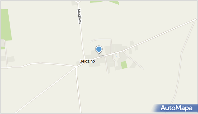 Jeldzino, Kartoszyńska, mapa Jeldzino