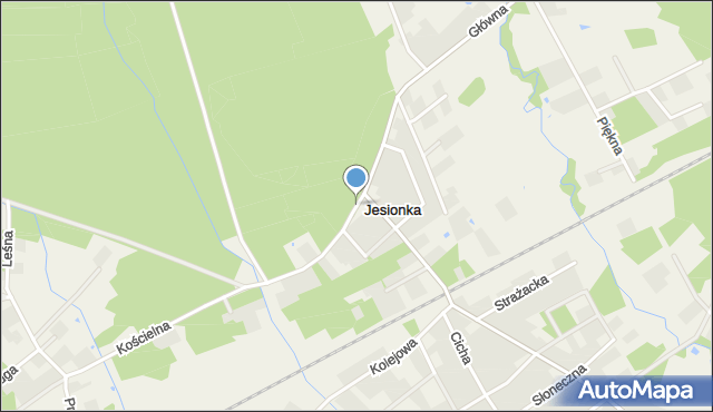 Jesionka gmina Wiskitki, Kapuścińskiego Józefa, mapa Jesionka gmina Wiskitki