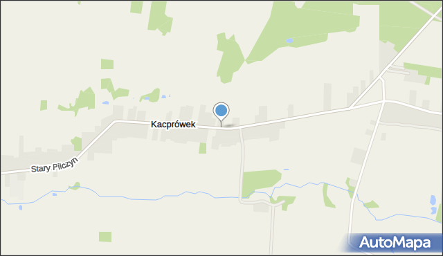 Kacprówek, Kacprówek, mapa Kacprówek