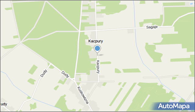 Kacpury, Kacpury, mapa Kacpury