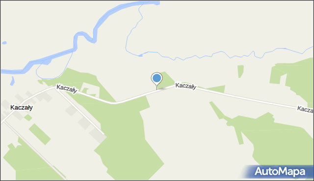 Kaczały, Kaczały, mapa Kaczały