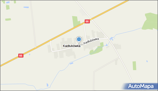 Kadłubówka gmina Brańsk, Kadłubówka, mapa Kadłubówka gmina Brańsk
