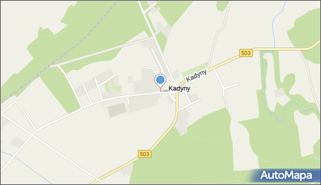 Kadyny, Kadyny, mapa Kadyny