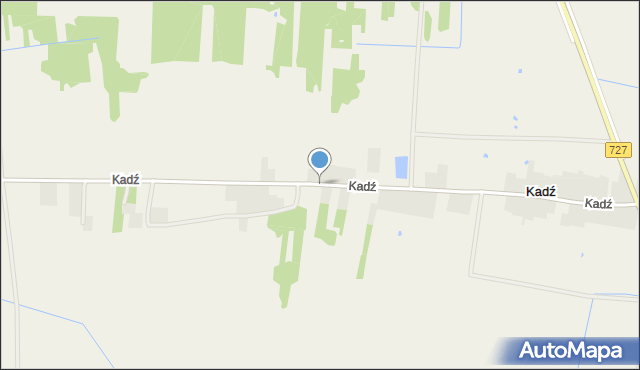 Kadź, Kadź, mapa Kadź