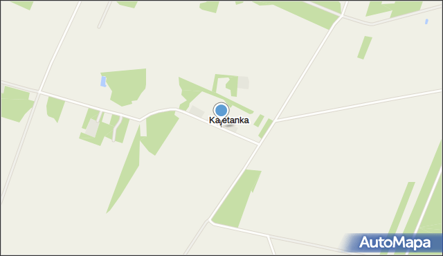 Kajetanka, Kajetanka, mapa Kajetanka