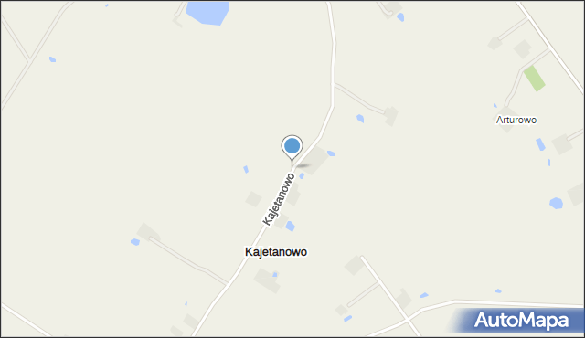 Kajetanowo gmina Koneck, Kajetanowo, mapa Kajetanowo gmina Koneck