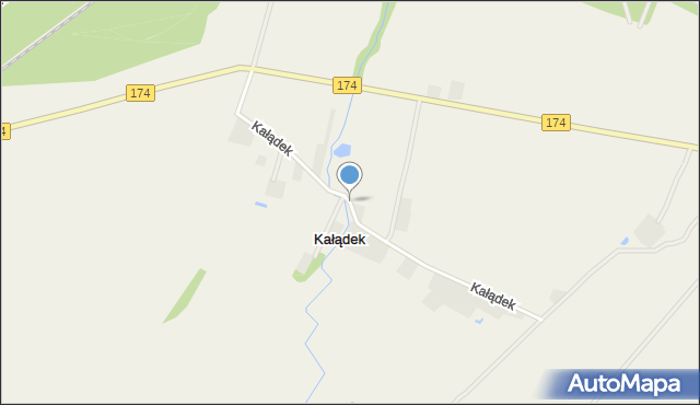 Kałądek, Kałądek, mapa Kałądek