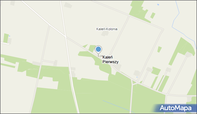 Kaleń Pierwszy, Kaleń Pierwszy, mapa Kaleń Pierwszy