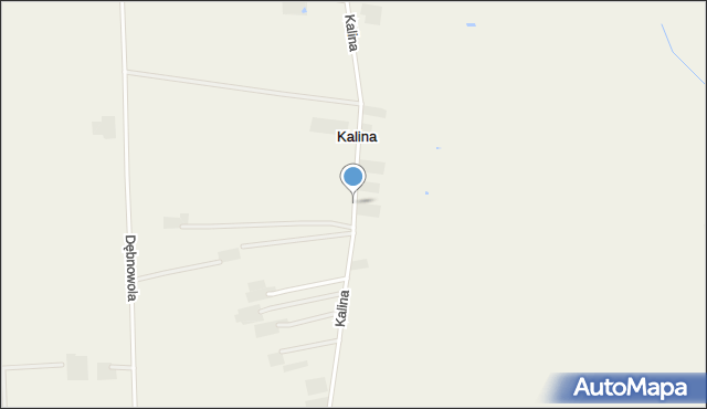 Kalina gmina Warka, Kalina, mapa Kalina gmina Warka