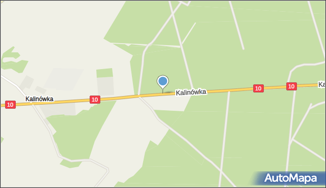 Kalinówka gmina Mirosławiec, Kalinówka, mapa Kalinówka gmina Mirosławiec