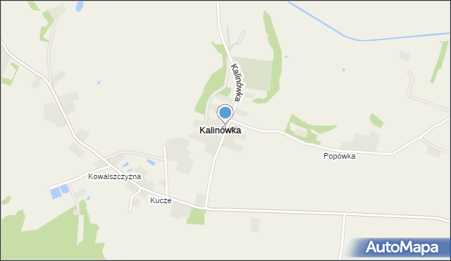 Kalinówka gmina Skierbieszów, Kalinówka, mapa Kalinówka gmina Skierbieszów