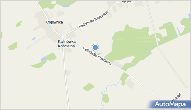 Kalinówka Kościelna, Kalinówka Kościelna, mapa Kalinówka Kościelna