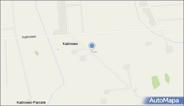 Kalinowo gmina Ostrów Mazowiecka, Kalinowo, mapa Kalinowo gmina Ostrów Mazowiecka
