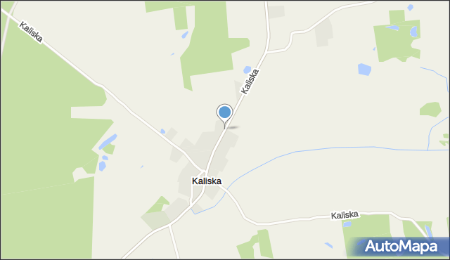 Kaliska gmina Biały Bór, Kaliska, mapa Kaliska gmina Biały Bór