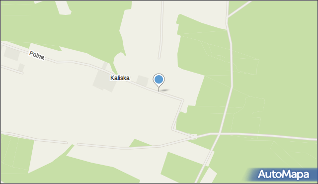 Kaliska gmina Czersk, Kaliska, mapa Kaliska gmina Czersk