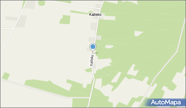 Kalisko gmina Baranowo, Kalisko, mapa Kalisko gmina Baranowo