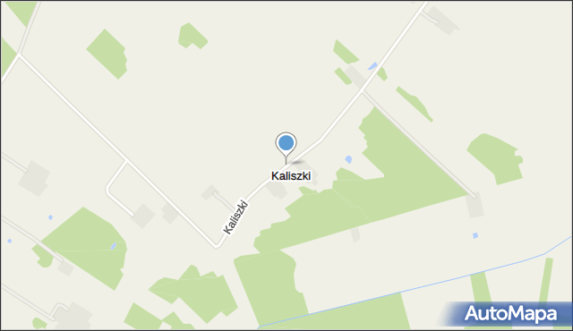 Kaliszki gmina Miastkowo, Kaliszki, mapa Kaliszki gmina Miastkowo