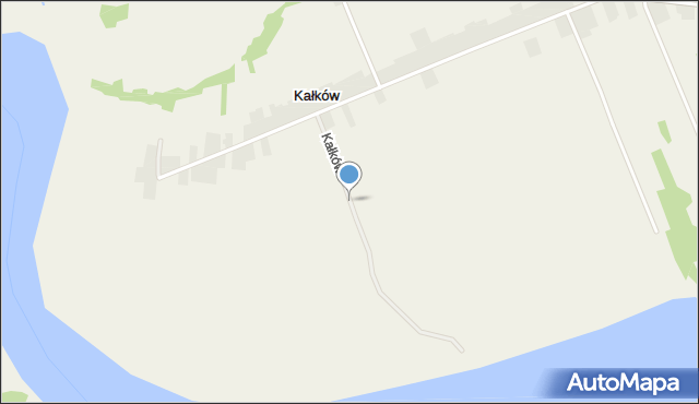 Kałków gmina Pawłów, Kałków, mapa Kałków gmina Pawłów