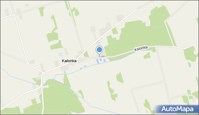 Kalonka gmina Pilawa, Kalonka, mapa Kalonka gmina Pilawa