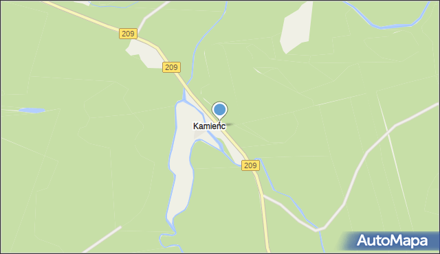 Kamieńc, Kamieńc, mapa Kamieńc