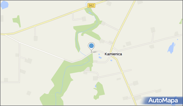 Kamienica gmina Dobrzyń nad Wisłą, Kamienica, mapa Kamienica gmina Dobrzyń nad Wisłą